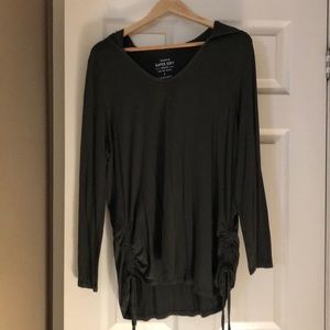 Torrid super soft hooded long sleeve top